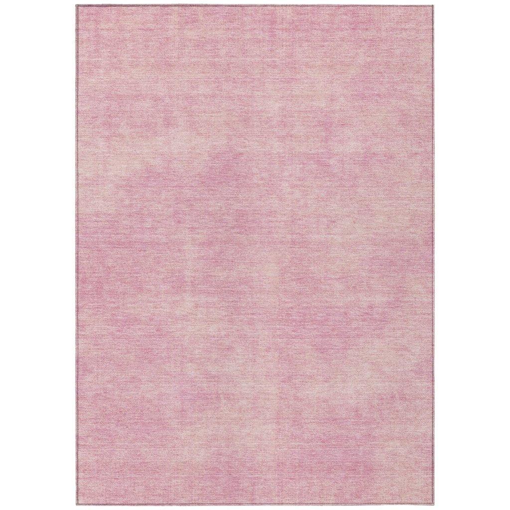 LOOMLAN Rugs Orlena Pink Washable Indoor-Outdoor Rug