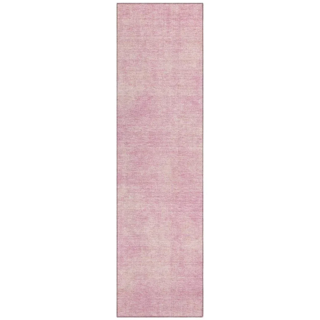 LOOMLAN Rugs Orlena Pink Washable Indoor-Outdoor Rug