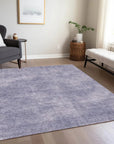 LOOMLAN Rugs Orlena Purple Washable Indoor-Outdoor Rug