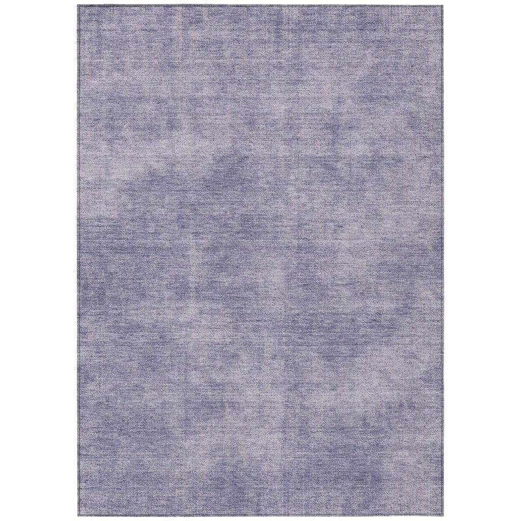 LOOMLAN Rugs Orlena Purple Washable Indoor-Outdoor Rug