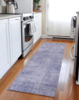 LOOMLAN Rugs Orlena Purple Washable Indoor-Outdoor Rug