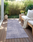 LOOMLAN Rugs Orlena Purple Washable Indoor-Outdoor Rug