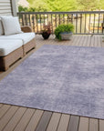 LOOMLAN Rugs Orlena Purple Washable Indoor-Outdoor Rug