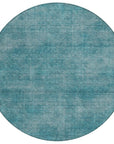 LOOMLAN Rugs Orlena Teal Washable Indoor-Outdoor Rug