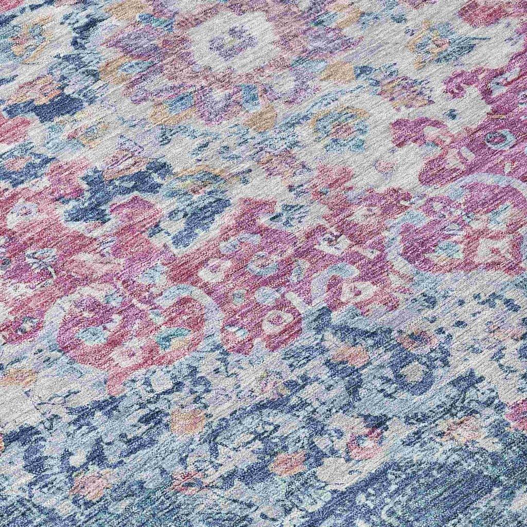 LOOMLAN Rugs Ornella Blue Washable Indoor-Outdoor Rug