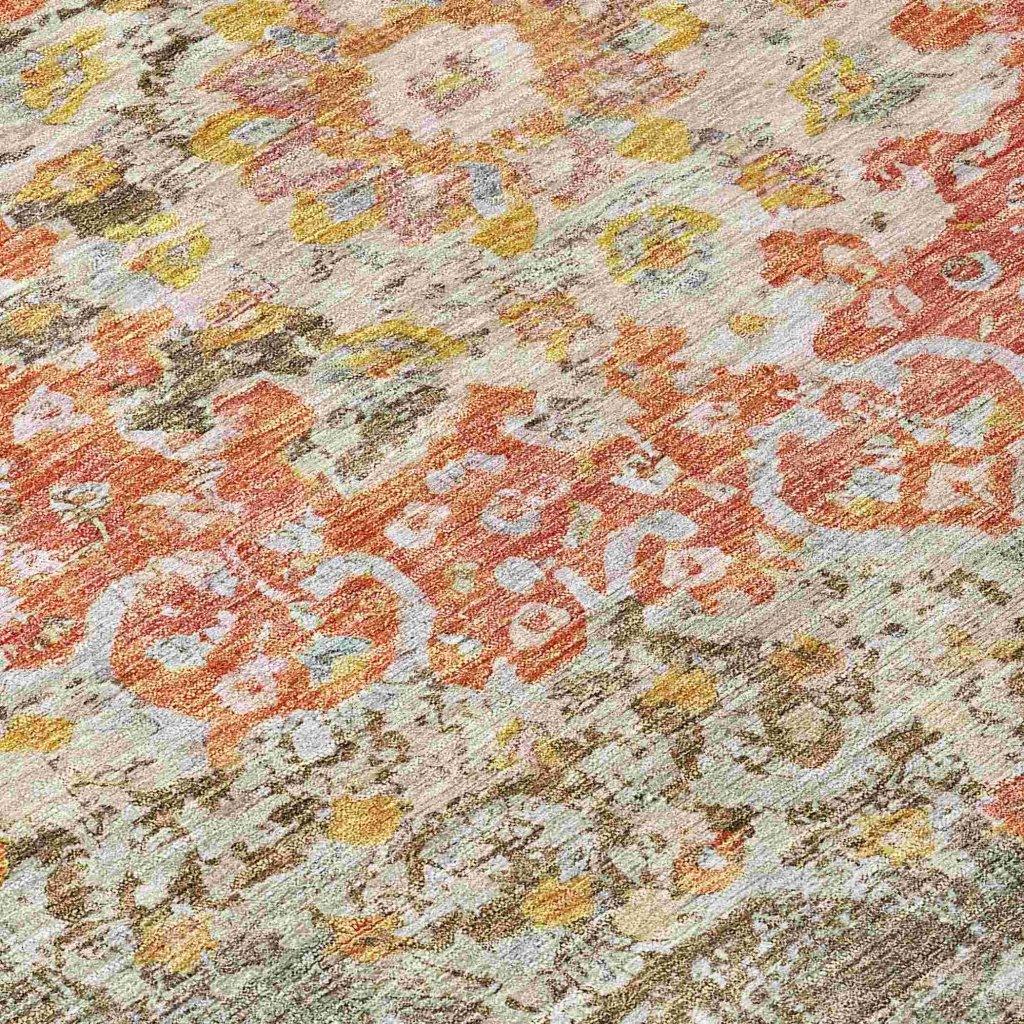 LOOMLAN Rugs Ornella Brown Washable Indoor-Outdoor Rug