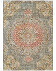 LOOMLAN Rugs Ornella Brown Washable Indoor-Outdoor Rug