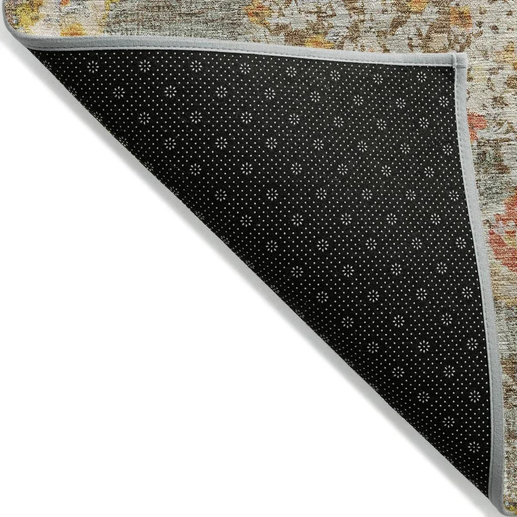 LOOMLAN Rugs Ornella Brown Washable Indoor-Outdoor Rug