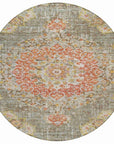 LOOMLAN Rugs Ornella Brown Washable Indoor-Outdoor Rug