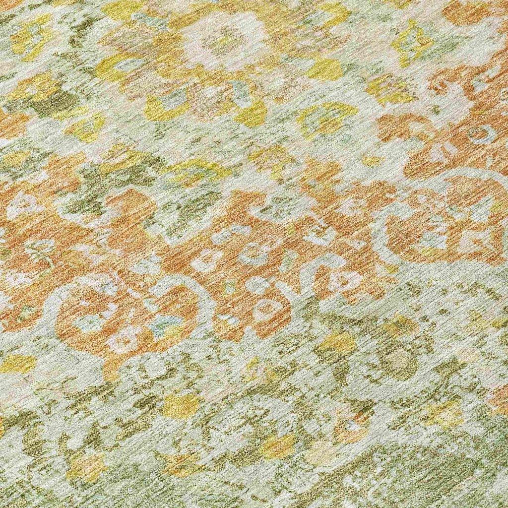 LOOMLAN Rugs Ornella Green Washable Indoor-Outdoor Rug