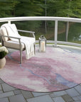 LOOMLAN Rugs Ornitha Pink Washable Indoor-Outdoor Rug