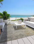 LOOMLAN Rugs Oronte Gray Washable Indoor-Outdoor Rug
