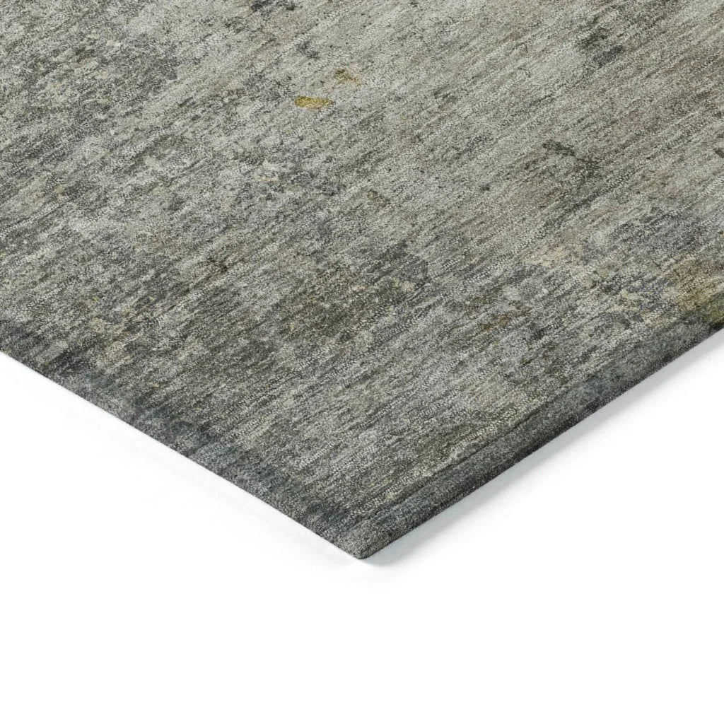 LOOMLAN Rugs Oronte Gray Washable Indoor-Outdoor Rug