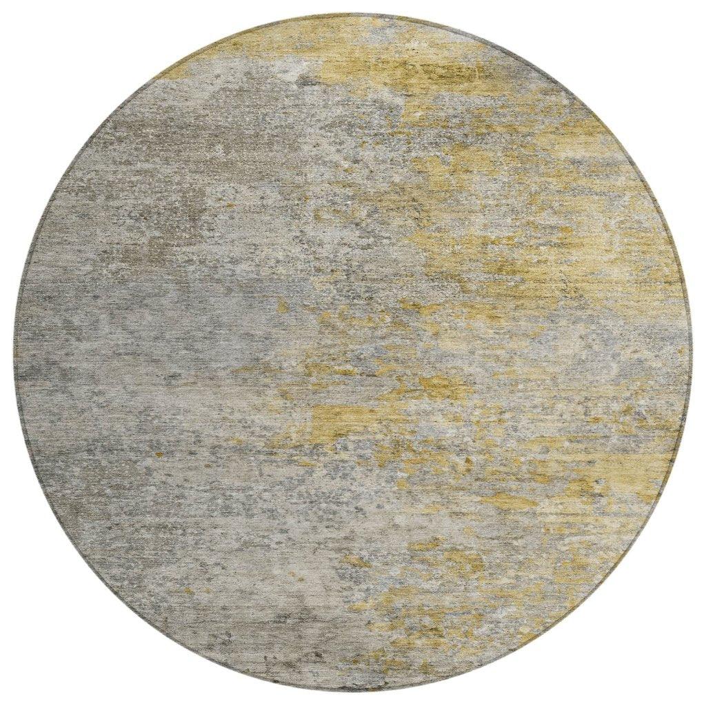 LOOMLAN Rugs Oronte Gray Washable Indoor-Outdoor Rug