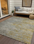 LOOMLAN Rugs Oronte Gray Washable Indoor-Outdoor Rug