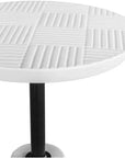 Outdoor Accent Table White - LOOMLAN - Moe's Home - Outdoor Side Tables
