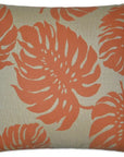 Outdoor Bay Palm Pillow - Orange - LOOMLAN - D.V. Kap - Outdoor Pillows