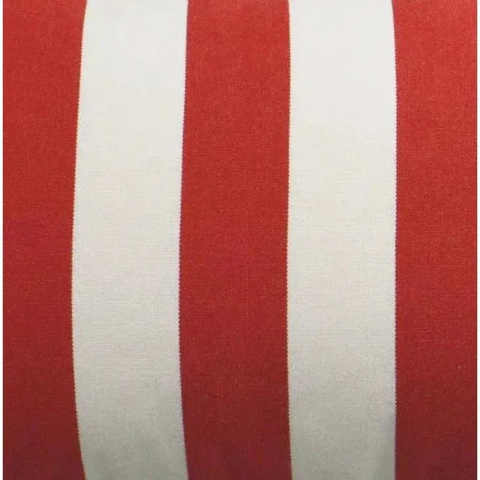 Outdoor Café Stripe Lumbar Pillow - Red - LOOMLAN - D.V. Kap - Outdoor Pillows