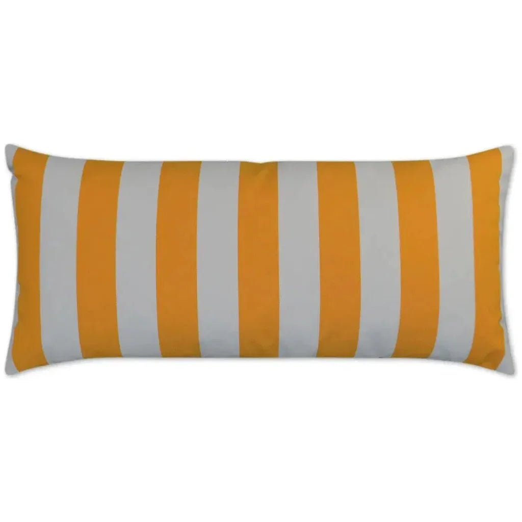 Outdoor Café Stripe Lumbar Pillow - Yellow - LOOMLAN - D.V. Kap - Outdoor Pillows