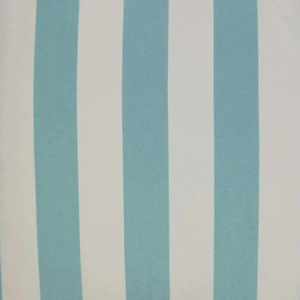 Outdoor Café Stripe Pillow - Aqua - LOOMLAN - D.V. Kap - Outdoor Pillows
