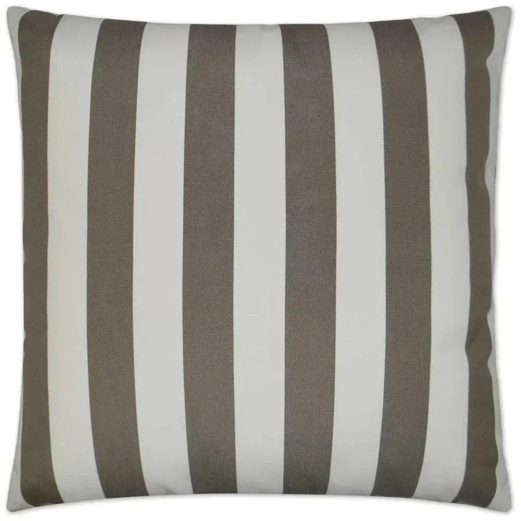 Outdoor Café Stripe Pillow - Driftwood - LOOMLAN - D.V. Kap - Outdoor Pillows