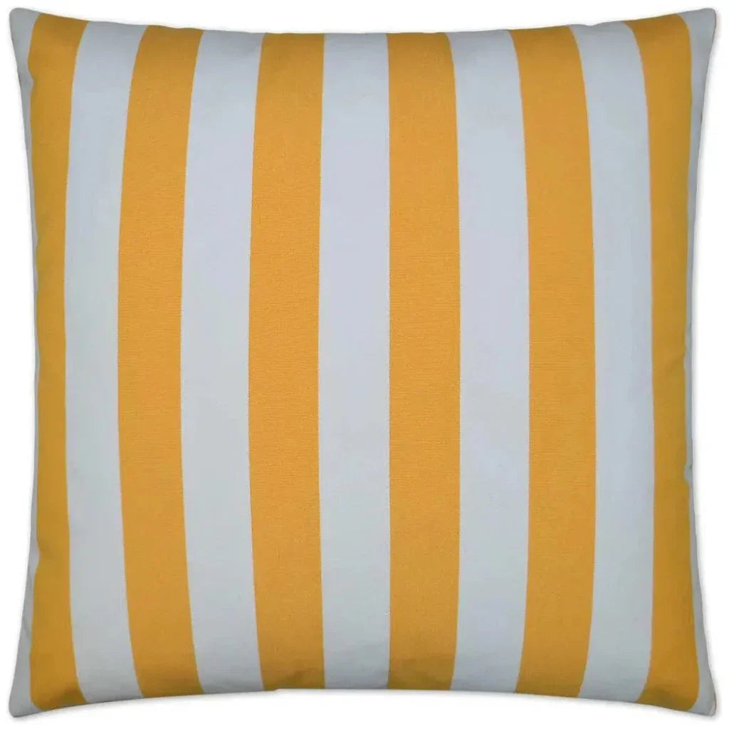 Outdoor Café Stripe Pillow - Yellow - LOOMLAN - D.V. Kap - Outdoor Pillows