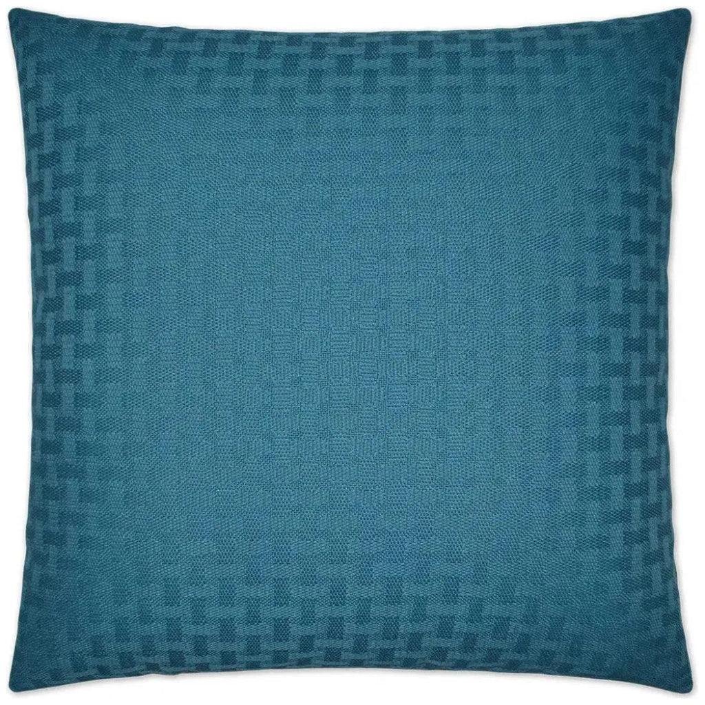 Outdoor Carmel Weave Pillow - Turquoise - LOOMLAN - D.V. Kap - Outdoor Pillows