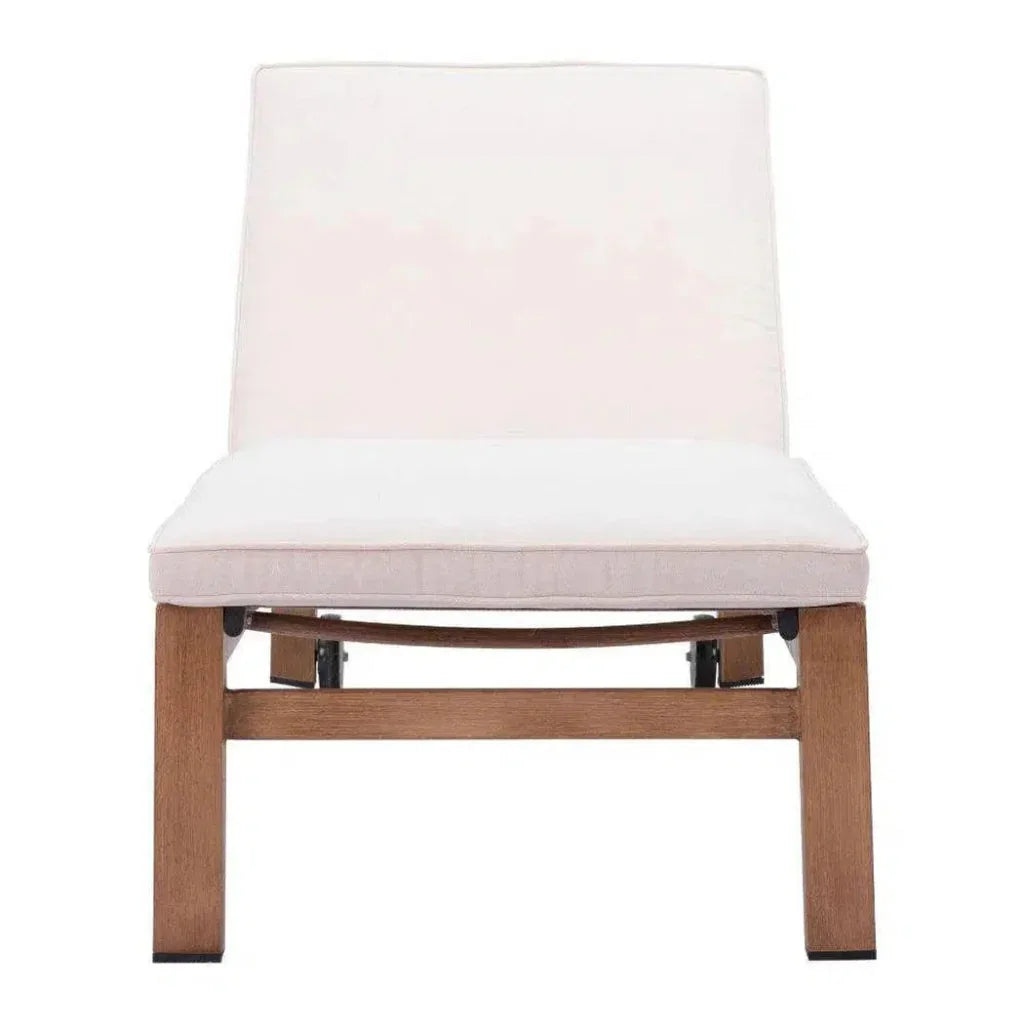 Outdoor Chaise Lounge Aluminum Water Resistant Olefin - LOOMLAN - Zuo Modern - Outdoor Chaises