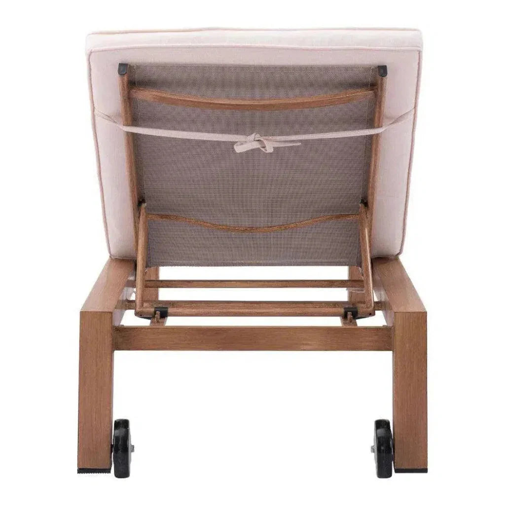 Outdoor Chaise Lounge Aluminum Water Resistant Olefin - LOOMLAN - Zuo Modern - Outdoor Chaises
