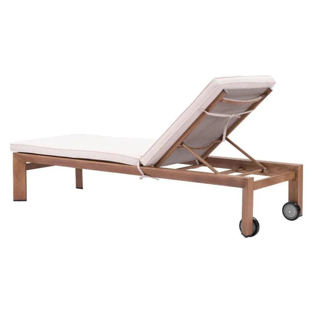 Outdoor Chaise Lounge Aluminum Water Resistant Olefin - LOOMLAN - Zuo Modern - Outdoor Chaises