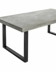 Moe's Home Outdoor Dining Table Large Grey