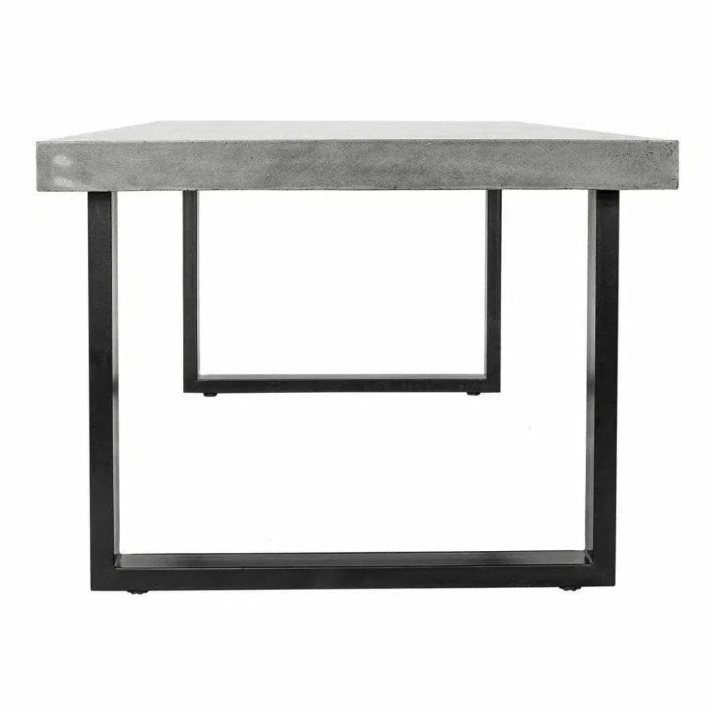 Moe's Home Outdoor Dining Table Large Grey