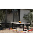 Moe's Home Outdoor Dining Table Large Grey
