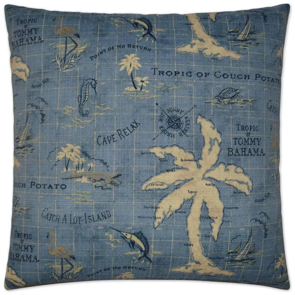 Outdoor Island Song Pillow - Ocean - LOOMLAN - D.V. Kap - Outdoor Pillows