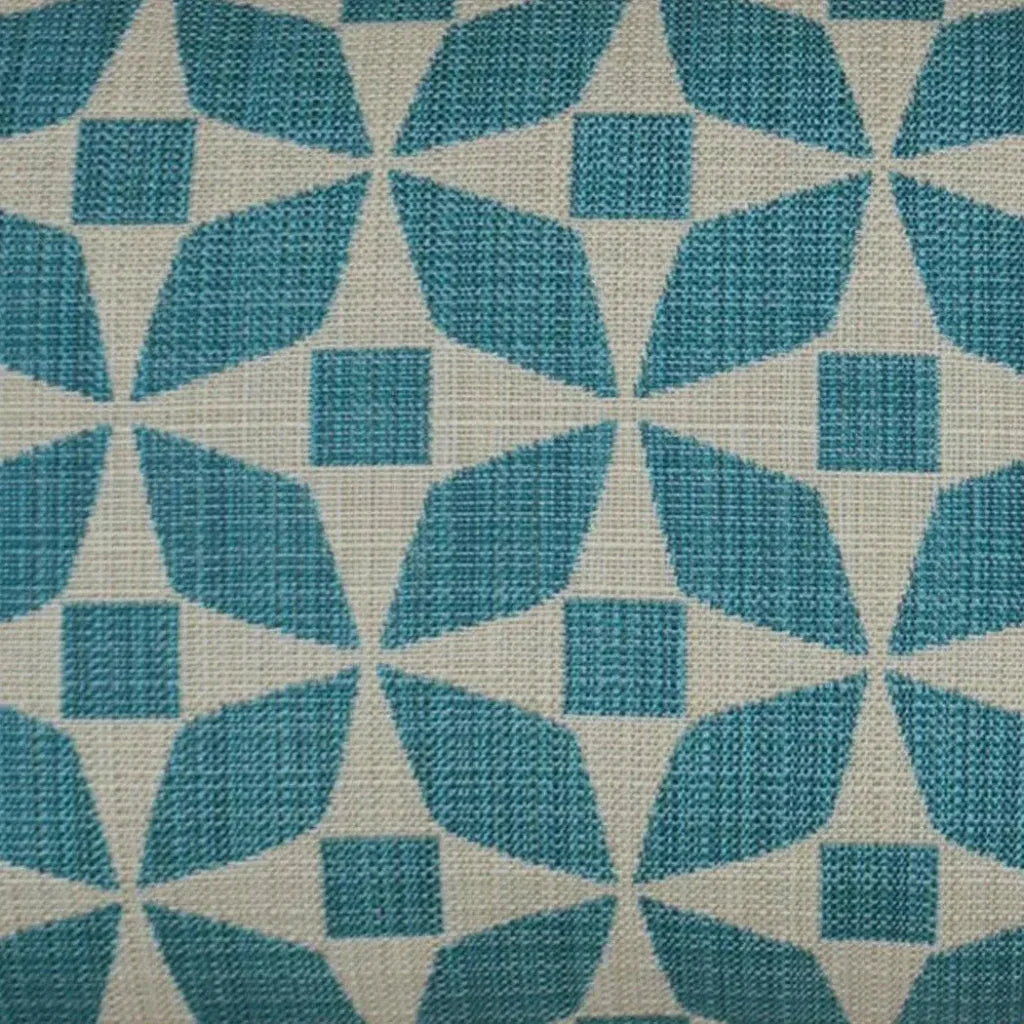 Outdoor Marquee Lumbar Pillow - Turquoise - LOOMLAN - D.V. Kap - Outdoor Pillows