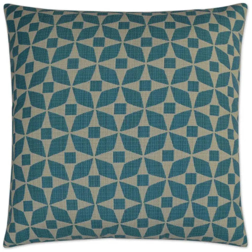 Outdoor Marquee Pillow - Turquoise - LOOMLAN - D.V. Kap - Outdoor Pillows