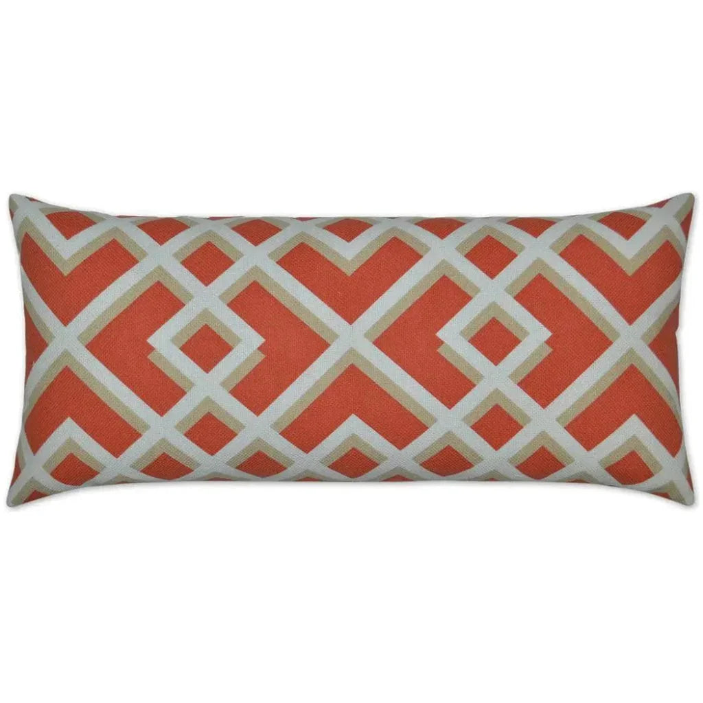 Outdoor Pergola Lumbar Pillow - Coral - LOOMLAN - D.V. Kap - Outdoor Pillows