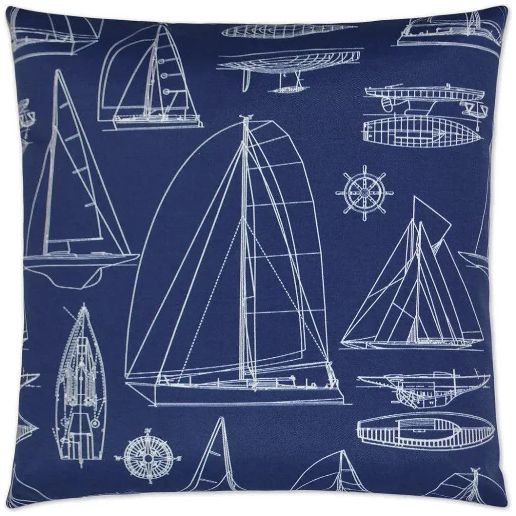 Outdoor Sailing Pillow - Navy - LOOMLAN - D.V. Kap - Outdoor Pillows