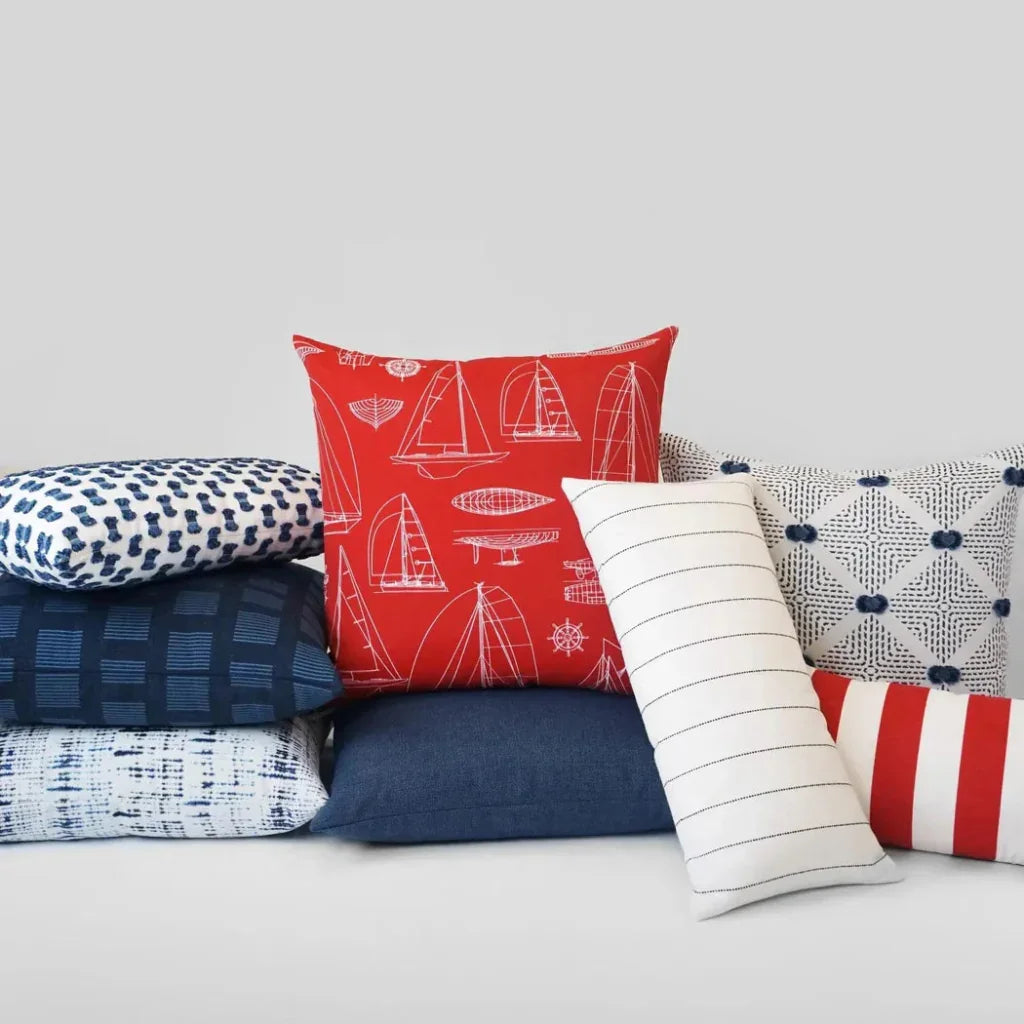 Outdoor Sailing Pillow - Red - LOOMLAN - D.V. Kap - Outdoor Pillows