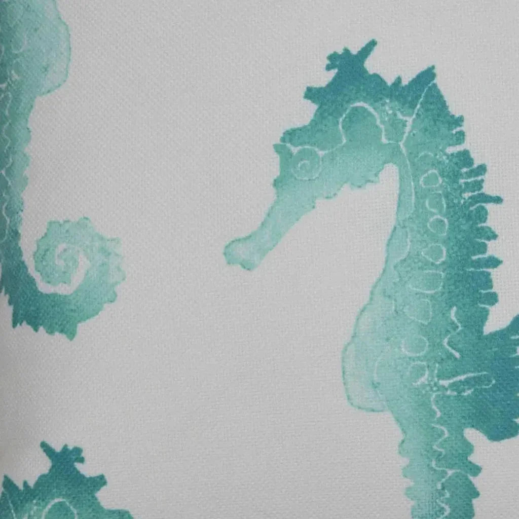 Outdoor Seahorse Pillow - Turquoise - LOOMLAN - D.V. Kap - Outdoor Pillows