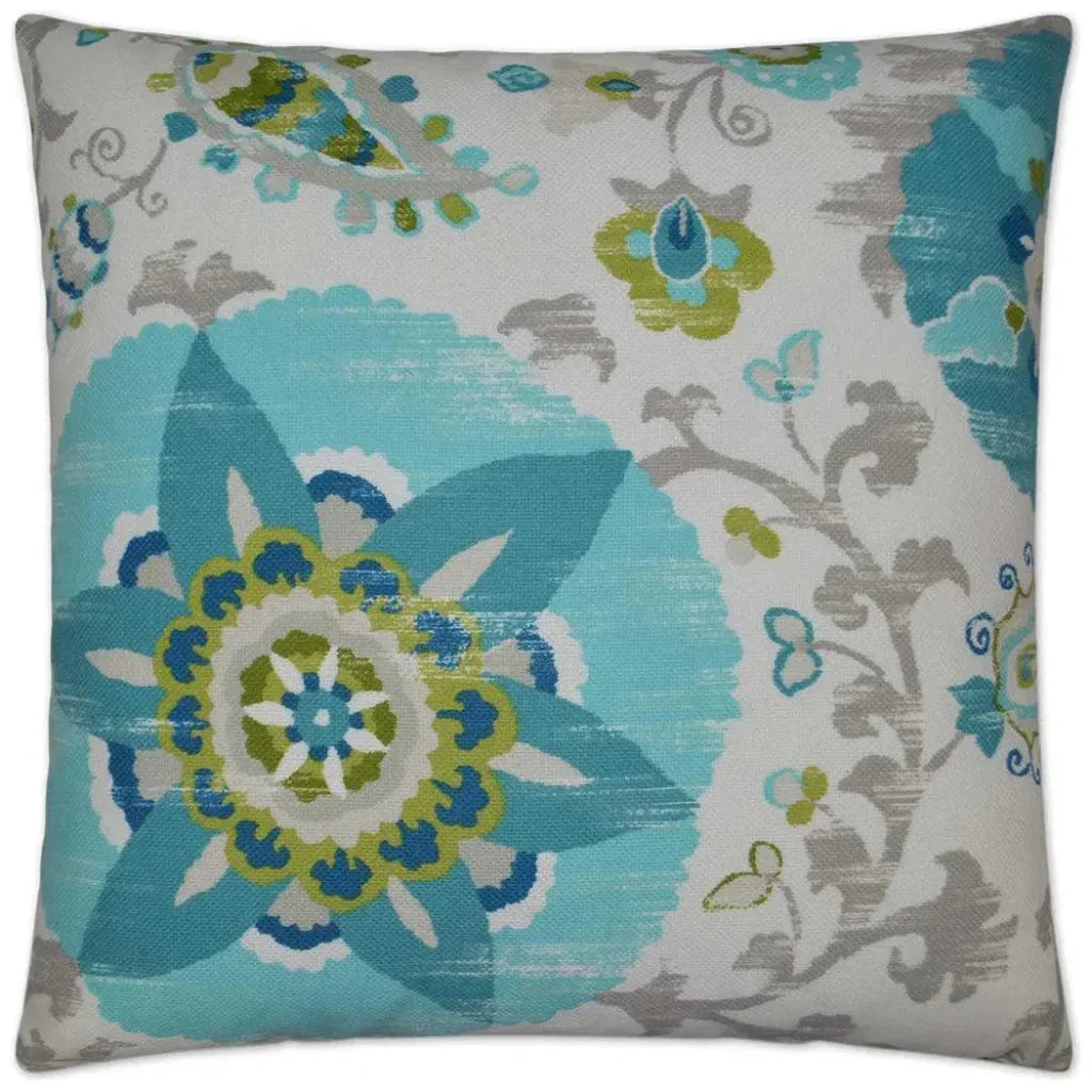 Outdoor Silsila Pillow - Turquoise - LOOMLAN - D.V. Kap - Outdoor Pillows