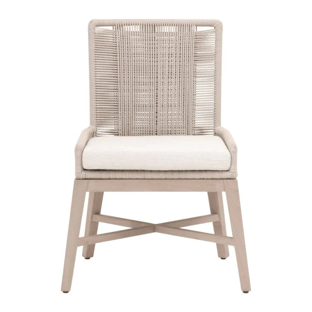 Overlay Olefin Fabric Outdoor Dining Chair (Set of 2) - LOOMLAN - Essentials For Living - Outdoor Dining Chairs