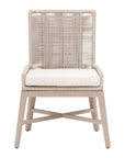 Overlay Olefin Fabric Outdoor Dining Chair (Set of 2) - LOOMLAN - Essentials For Living - Outdoor Dining Chairs