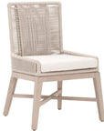 Overlay Olefin Fabric Outdoor Dining Chair (Set of 2) - LOOMLAN - Essentials For Living - Outdoor Dining Chairs