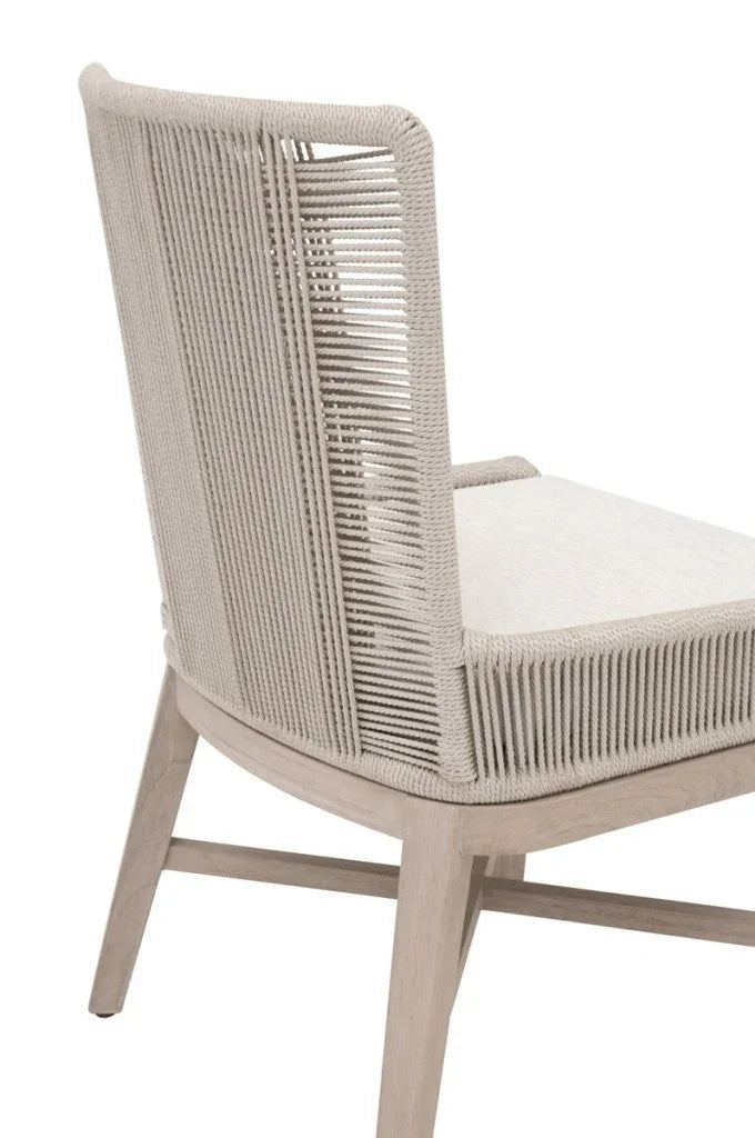 Overlay Olefin Fabric Outdoor Dining Chair (Set of 2) - LOOMLAN - Essentials For Living - Outdoor Dining Chairs