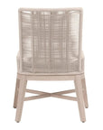 Overlay Olefin Fabric Outdoor Dining Chair (Set of 2) - LOOMLAN - Essentials For Living - Outdoor Dining Chairs
