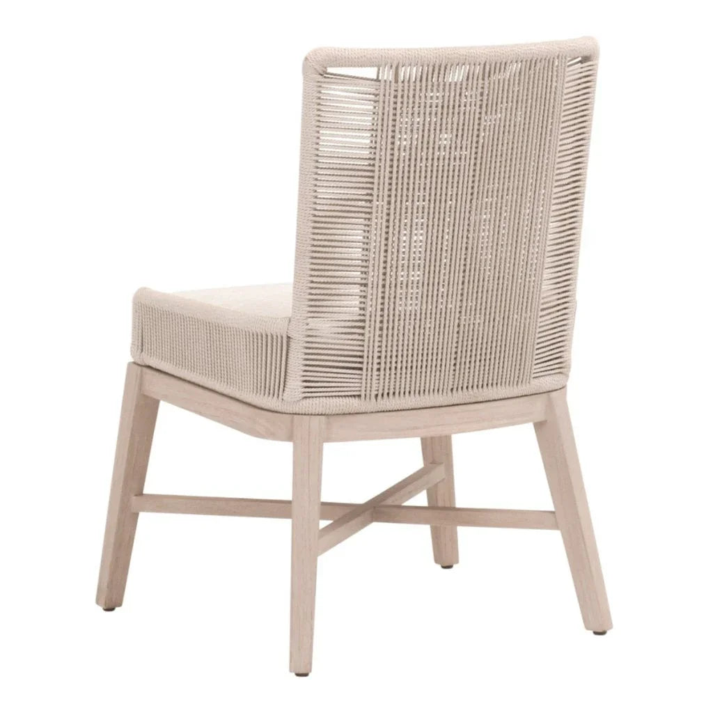 Overlay Olefin Fabric Outdoor Dining Chair (Set of 2) - LOOMLAN - Essentials For Living - Outdoor Dining Chairs