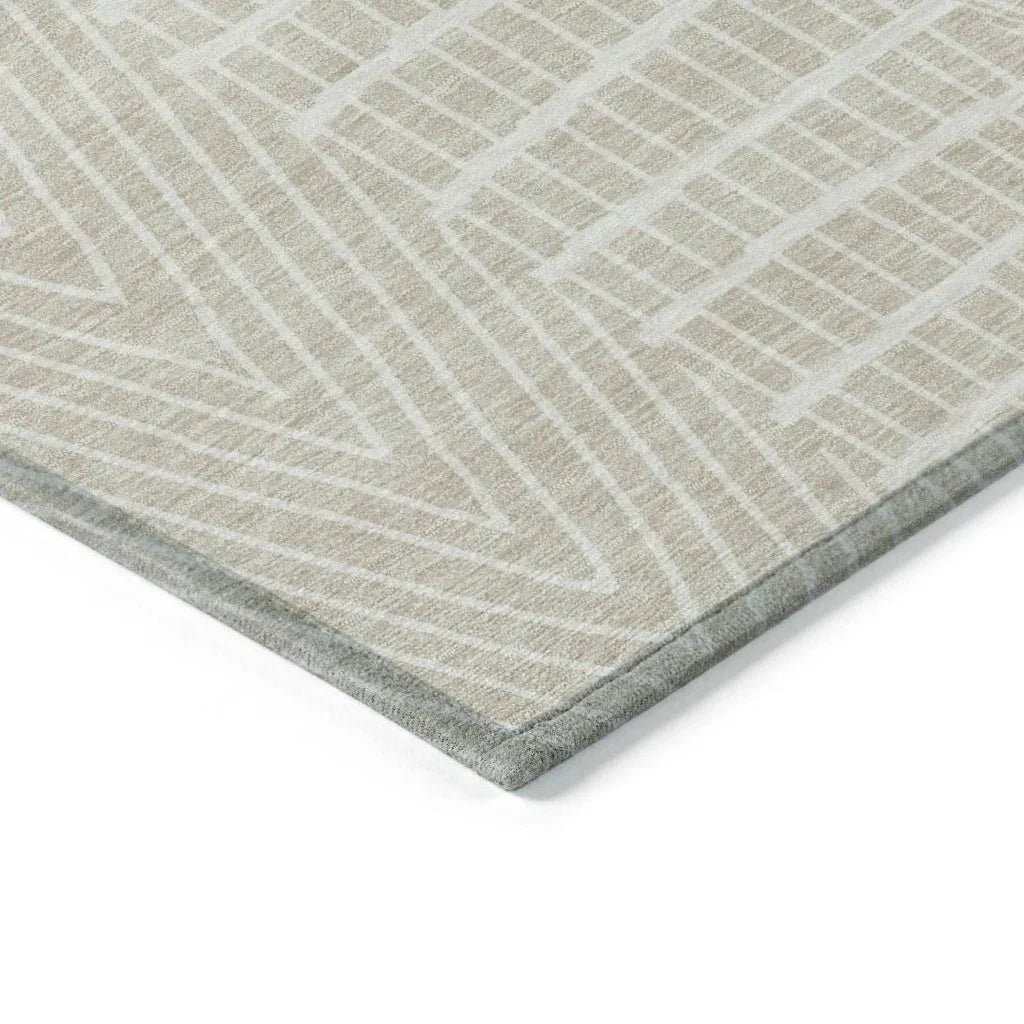 LOOMLAN Rugs Owen Beige Washable Indoor-Outdoor Rug