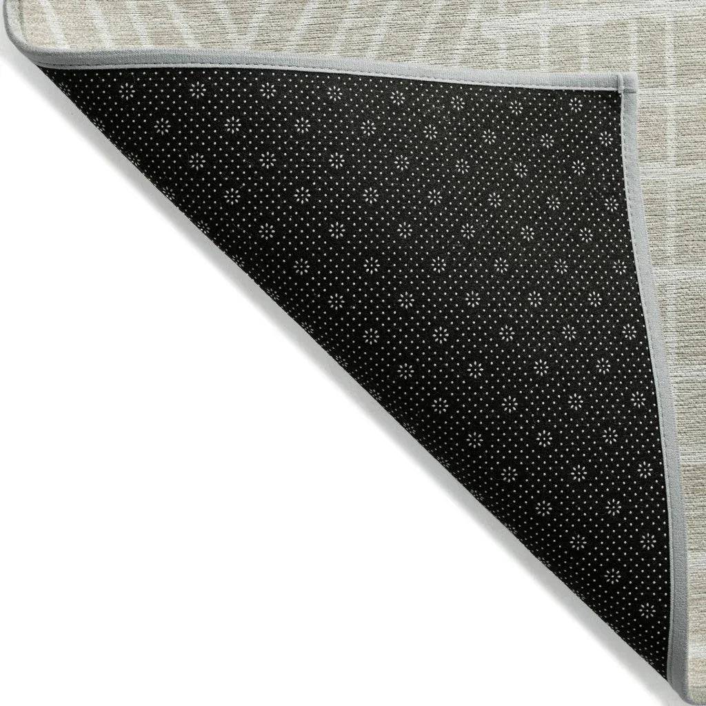 LOOMLAN Rugs Owen Beige Washable Indoor-Outdoor Rug