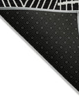 LOOMLAN Rugs Owen Black Washable Indoor-Outdoor Rug